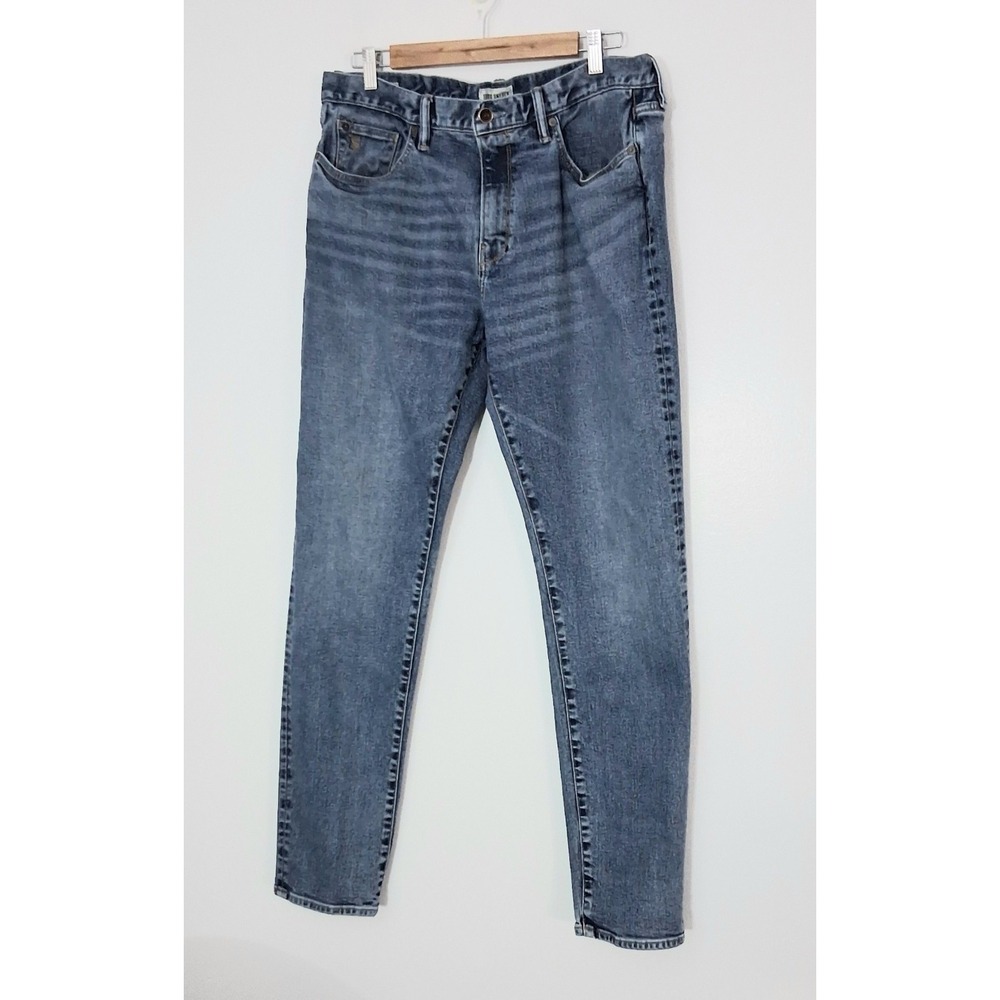 Todd Snyder Jeans Men's Size 36x34 Blue‎ Pockets Zip Up Denim Slim Fit Pre-owned